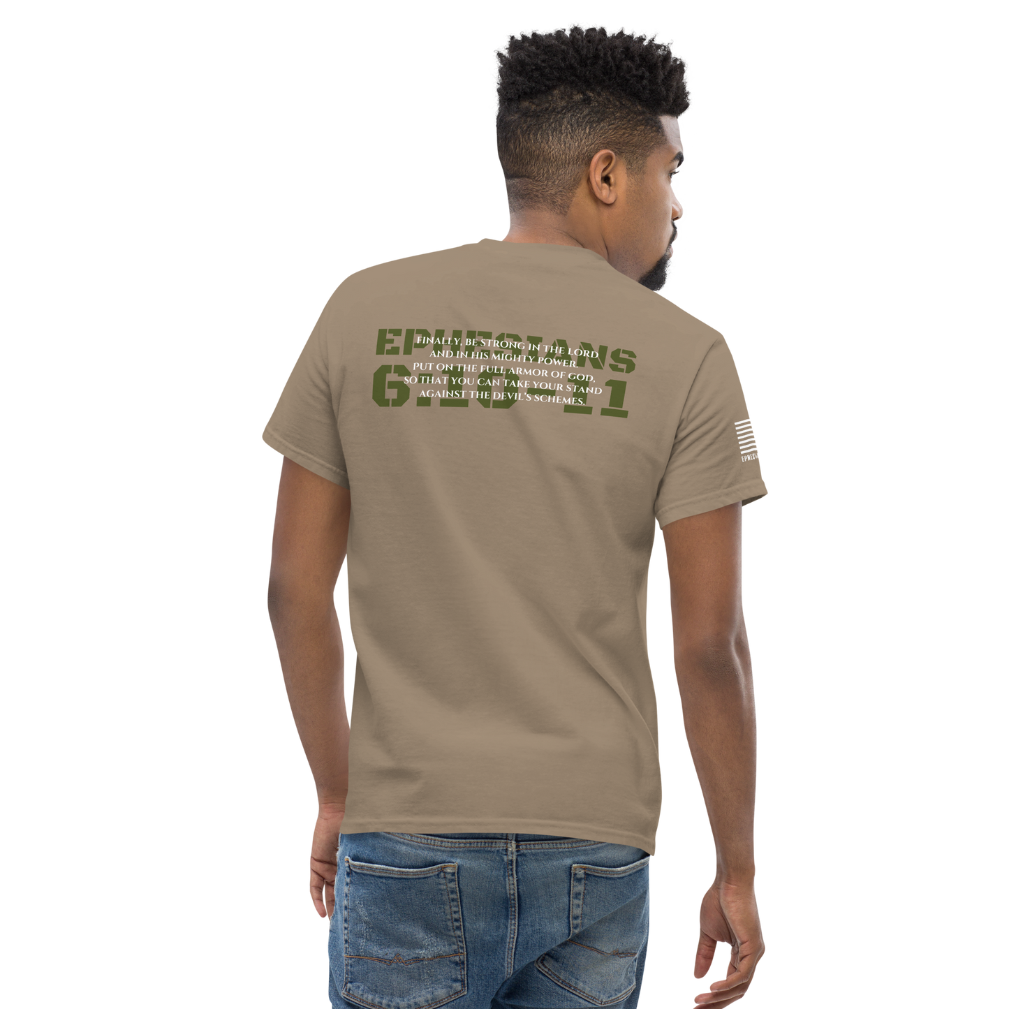 Ephesians 6:10 - Script Grn/Wht