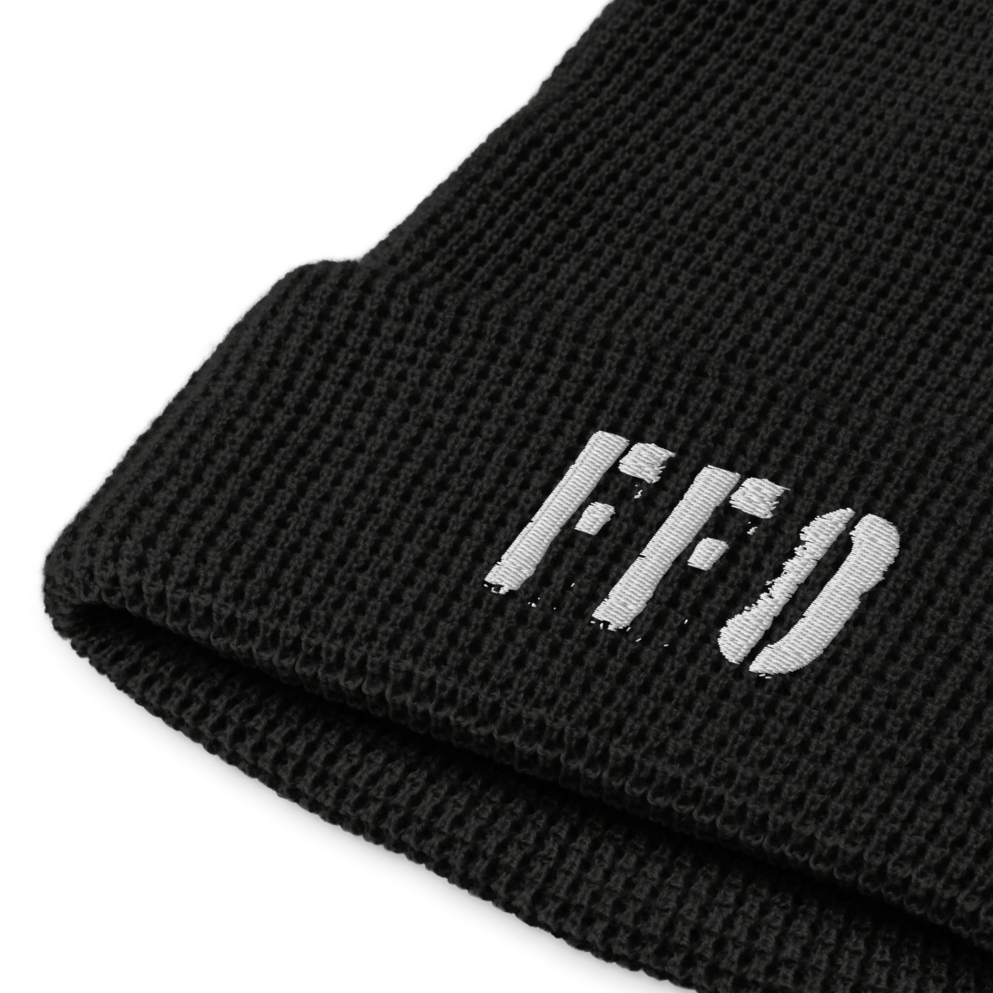 Richardson 146R Waffle Beanie FFO Logo White