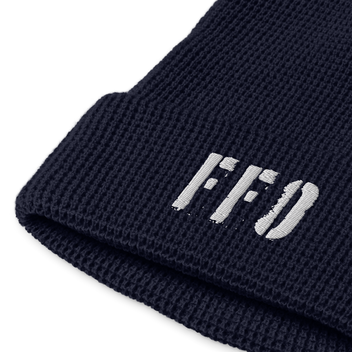 Richardson 146R Waffle Beanie FFO Logo White