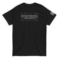Faith Is a Weapon tee from FFO’s Narrow Path Collection — features Psalm 144:1 text in simple design